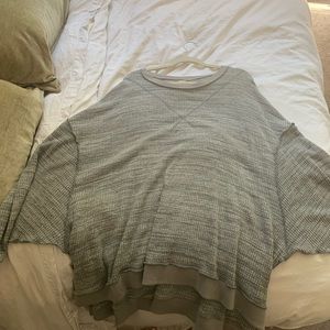 Free People oversized grey sweater